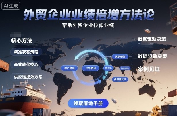 外贸企业业绩倍增方法论，帮助外贸企业拉伸业绩-新时光资源网