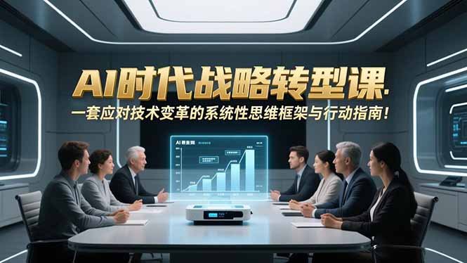 AI时代战略转型课：一套应对技术变革的系统性思维框架与行动指南！-新时光资源网