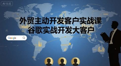 外贸主动开发客户实战课，谷歌实战开发大客户-新时光资源网