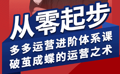 海神·拼多多运营进阶系统课(更新8月)-新时光资源网