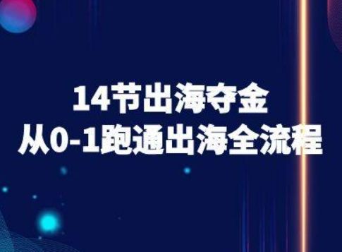 14节出海夺金从0-1跑通出海全流程-跨境电商教程-新时光资源网