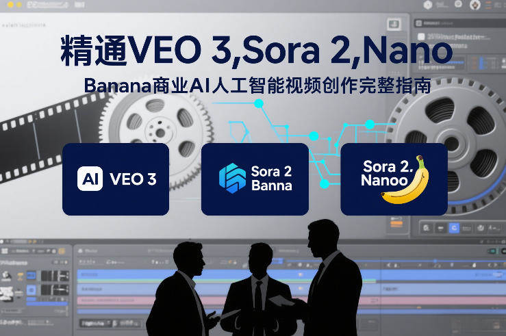 精通VEO 3，Sora 2，Nano Banana商业AI人工智能视频创作完整指南-新时光资源网