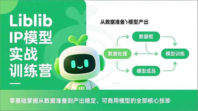 Liblib IP模型实战训练营，零基础掌握从数据准备到产出稳定、可商用模型的全部核心技能-新时光资源网