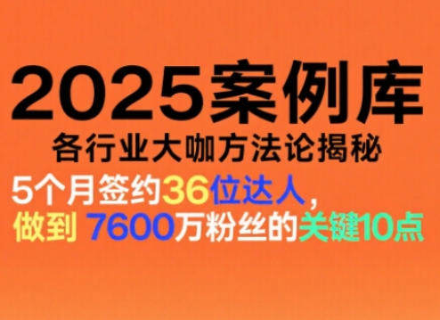 2025案例库，收录各行业大咖的方法论，各行业大咖方法论揭秘-新时光资源网