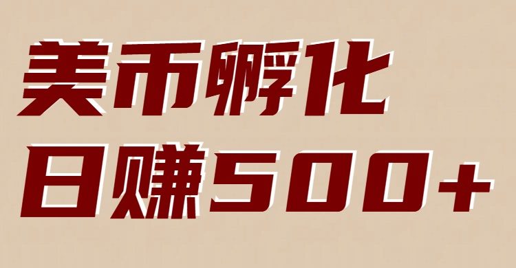 美币孵化：电脑全自动挂机赚美金，小白轻松上手-新时光资源网
