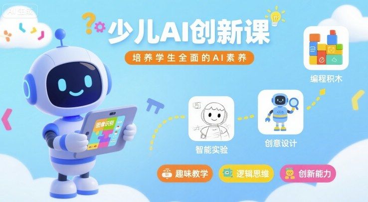 少儿AI创新课，培养学生全面的AI素养-新时光资源网