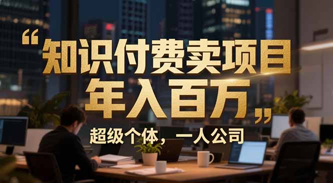 从0到年入百万：超级个体实战心得公开，个人IP×精准引流×成交系统全拆解-新时光资源网