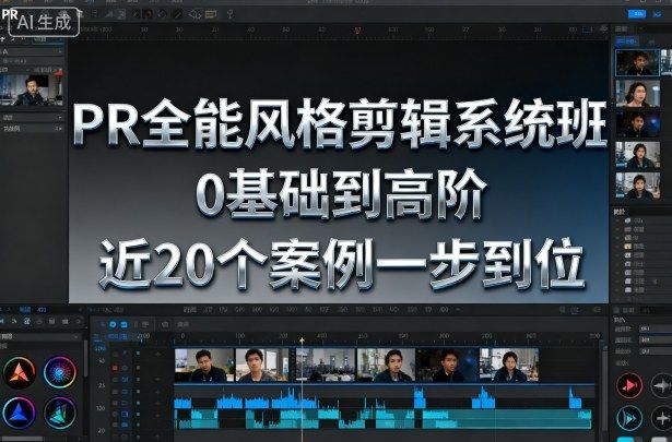 PR全能风格剪辑系统班，0基础到高阶，近20个案例一步到位-新时光资源网
