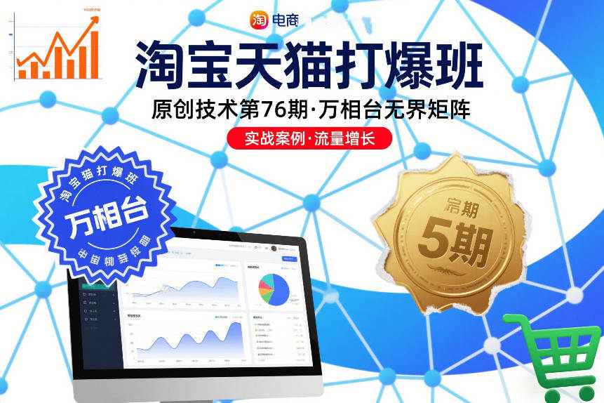 淘宝天猫打爆班原创技术第76期，万相台无界矩阵-新时光资源网