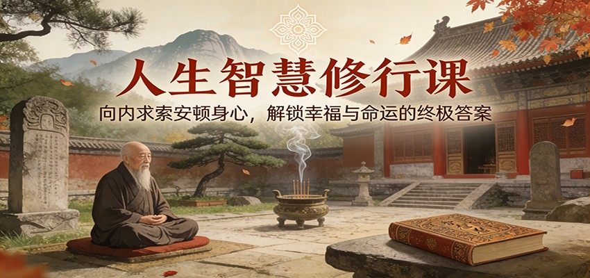 人生智慧修行课：向内求索安顿身心，解锁幸福与命运的终极答案-新时光资源网