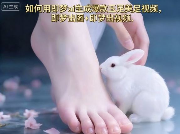 如何用即梦ai生成爆款玉足美足视频，即梦出图+即梦出视频，快速涨粉-新时光资源网