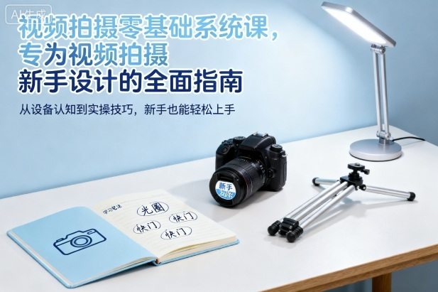 视频拍摄零基础系统课，专为视频拍摄新手设计的全面指南-新时光资源网