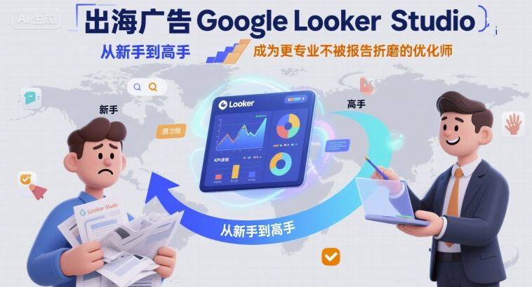 出海广告Google Looker Studio从新手到高手，成为更专业不被报告折磨的优化师-新时光资源网