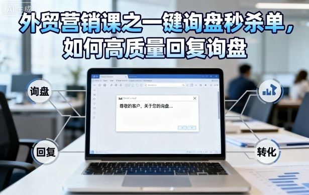 外贸营销课之一键询盘秒杀单，如何高质量回复询盘-新时光资源网