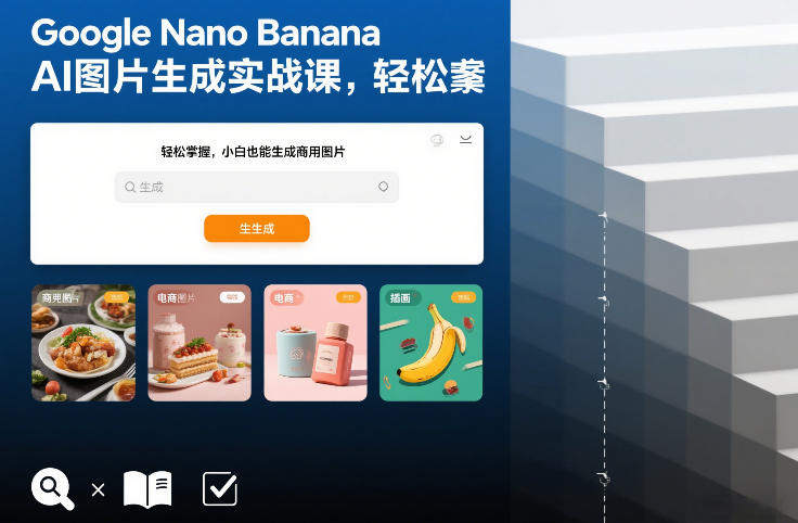 Google Nano Banana AI图片生成实战课，轻松掌握，小白也能生成商用图片-新时光资源网