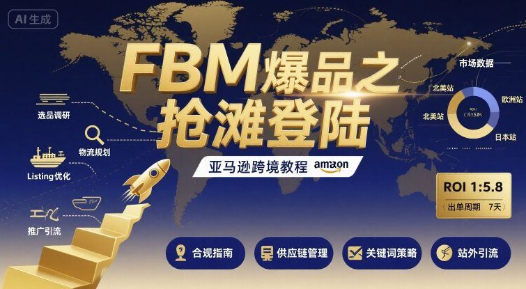 FBM爆品之抢滩登陆-亚马逊跨境教程-新时光资源网