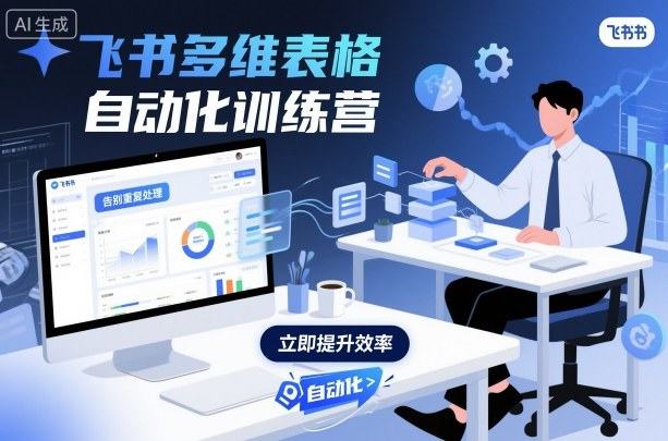 飞书多维表格自动化训练营，手把手教你告别重复处理，用多维表格开启高效办公新模式-新时光资源网