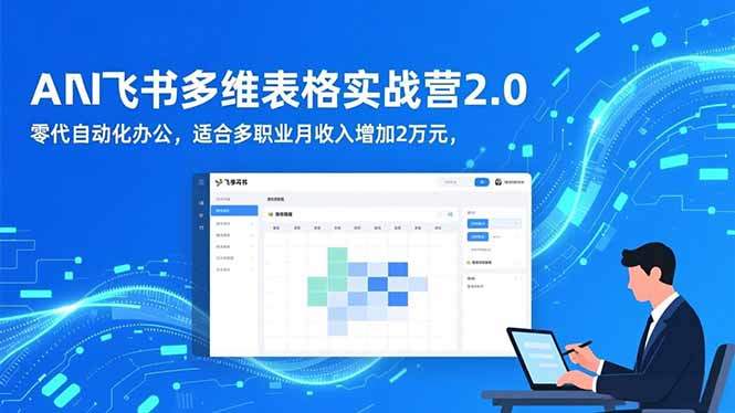 AI+飞书多维表格实战营2.0:零代码自动化办公,适合多职业月收入增加2万元-新时光资源网