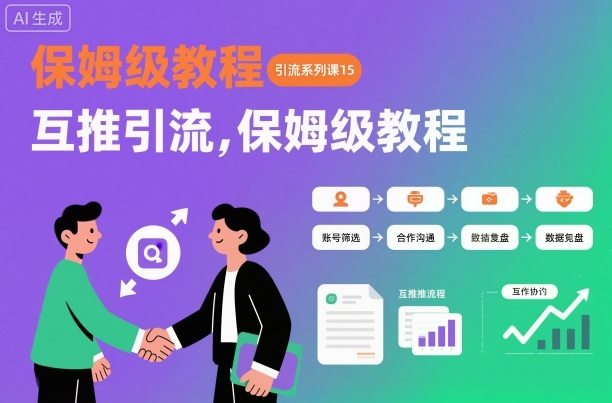 引流系列课15：互推引流，保姆级教程【文档】-新时光资源网