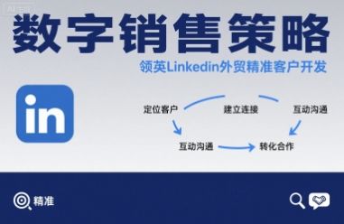 数字销售策略领英LinkedIn外贸精准客户开发-新时光资源网