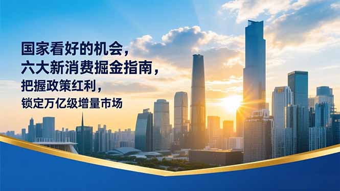 某付费文章：国家看好的机会，六大新消费掘金指南，把握政策红利，锁定万亿级增量市场-新时光资源网