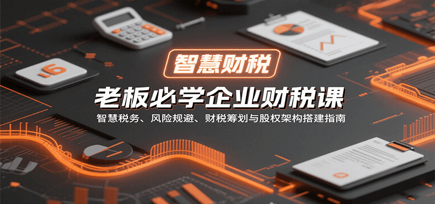 老板必学企业财税课：智慧税务、风险规避、财税筹划与股权架构搭建指南-新时光资源网