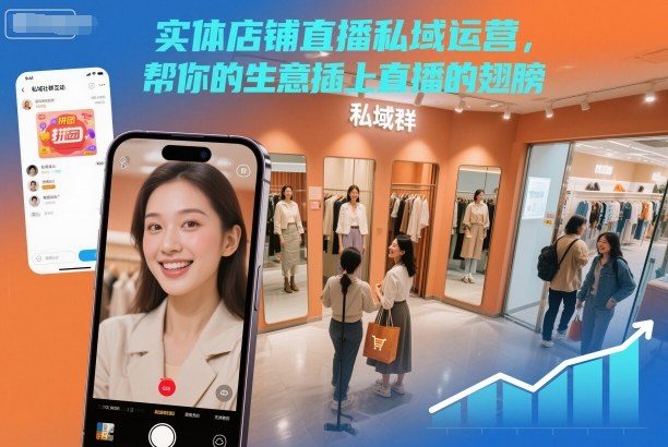 实体店铺直播私域运营，帮你的生意插上直播的翅膀-新时光资源网