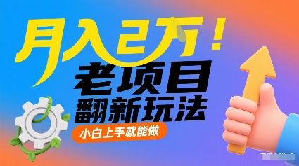 月入2W！老项目翻新玩法，小白上手就能做，非常容易上手-新时光资源网