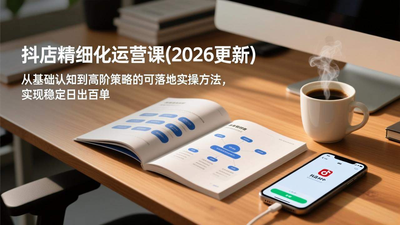 抖店精细化运营课(2026更新-新时光资源网