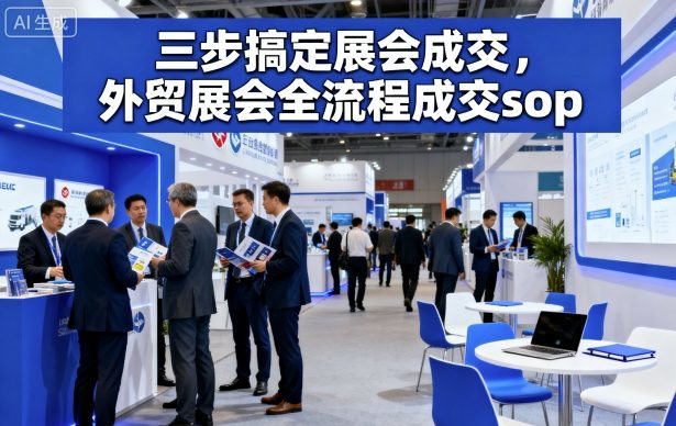 三步搞定展会成交，外贸展会全流程成交sop-新时光资源网