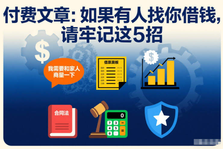 付费文章：如果有人找你借钱，请牢记这5招-新时光资源网