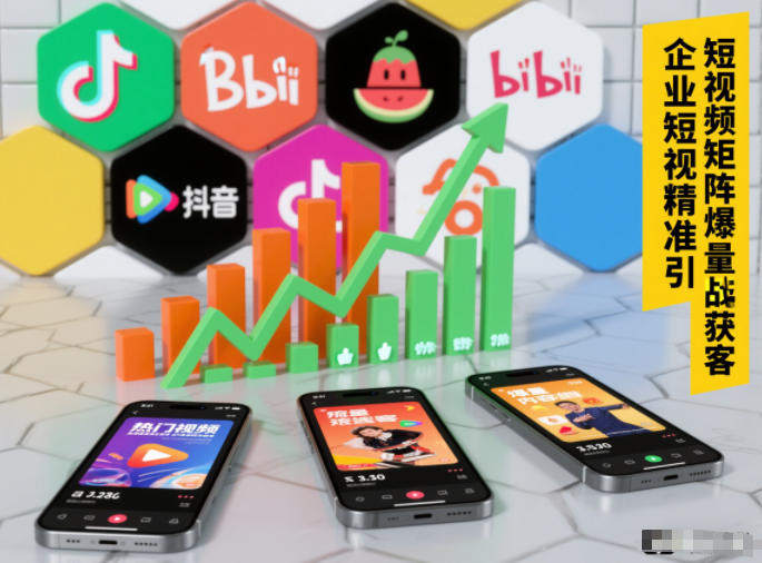 企业短视频精准引流矩阵获客，短视频矩阵爆量战法-新时光资源网