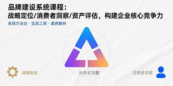 品牌建设系统课程：战略定位/消费者洞察/资产评估，构建企业核心竞争力-新时光资源网