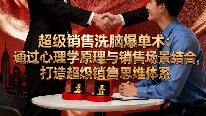 超级销售洗脑爆单术：通过心理学原理与销售场景结合,打造超级销售思维体系-新时光资源网