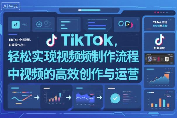 TikTok中视频制做流程，轻松实现Tk中视频的高效创作与运营-新时光资源网