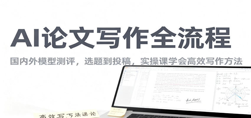 AI论文写作全流程，国内外模型测评，选题到投稿，实操课学高效写作方法-新时光资源网