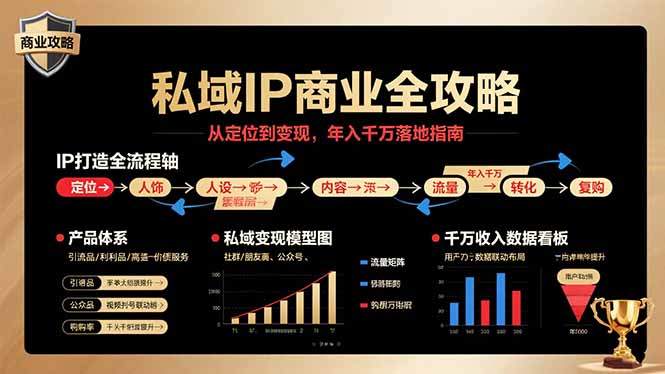私域IP商业全攻略，从定位到变现，年入千万落地指南-新时光资源网