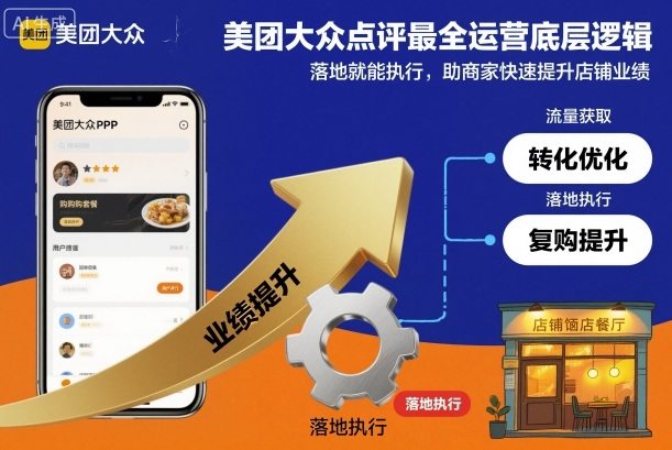 美团大众点评最全运营底层逻辑，落地就能执行，助商家快速提升店铺业绩-新时光资源网