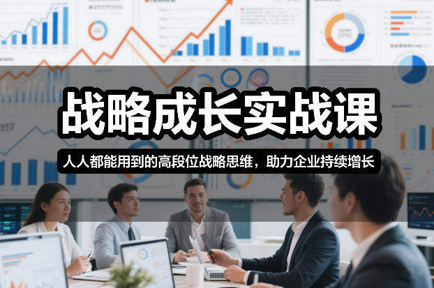 战略成长实战课，人人都能用到的高段位战略思维，助力企业持续增长-新时光资源网