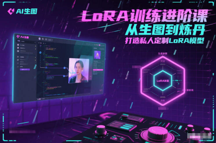 LoRA训练进阶课，从生图到炼丹，打造私人定制LoRA模型-新时光资源网