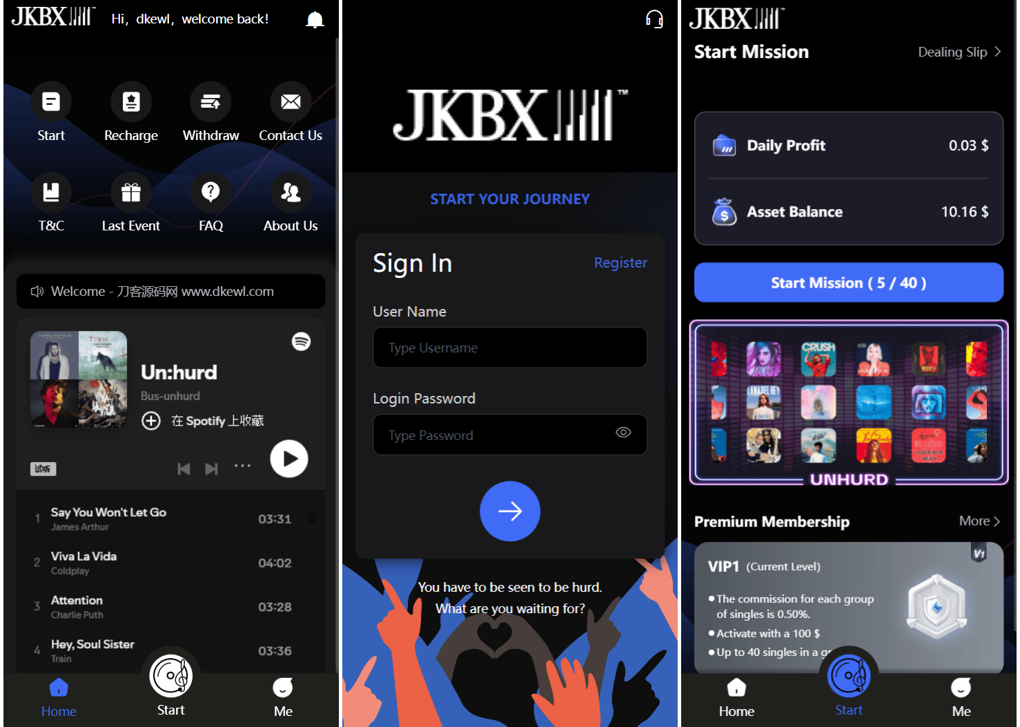 JKBX海外音乐抢单系统源码 Thinkphp框架 附教程-新时光资源网