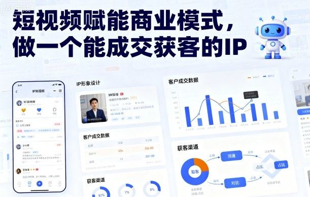 短视频赋能商业模式,做一个能成交获客的IP(更新)-新时光资源网