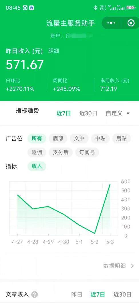 最新公众号托管躺赚项目，操作简单，只需复制粘贴，小白每天花五分钟，…-新时光资源网